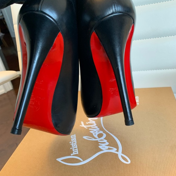 Christian Louboutin Chester 120 Shinny cal/Pat Toe - Picture 5 of 7